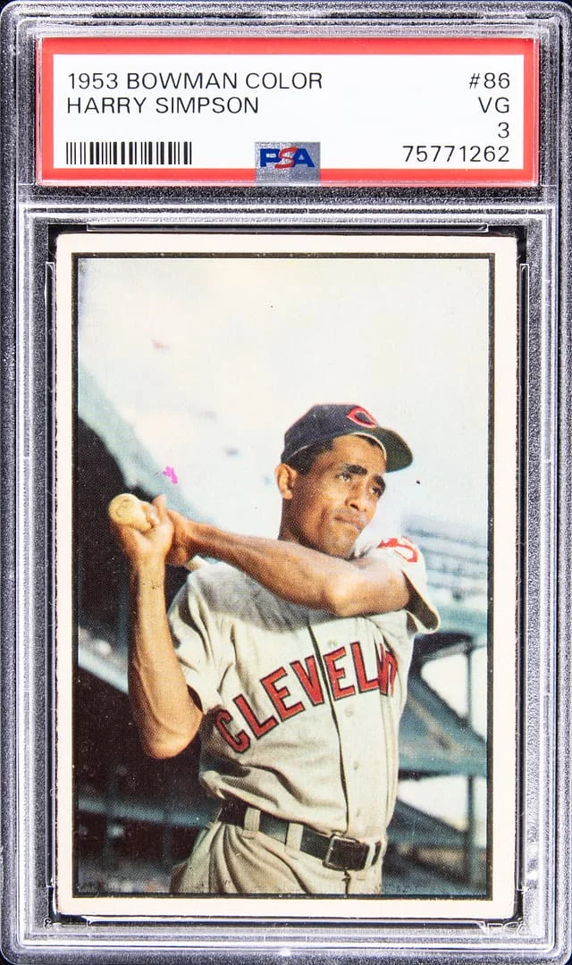 1953 Bowman Harry Simpson Color #86 card image
