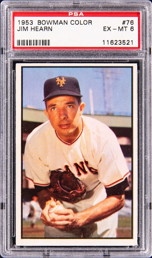 1953 Bowman Jim Hearn Color #76 card image