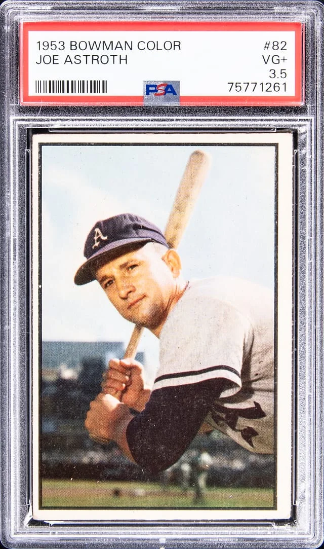 1953 Bowman Joe Astroth Color #82 card image