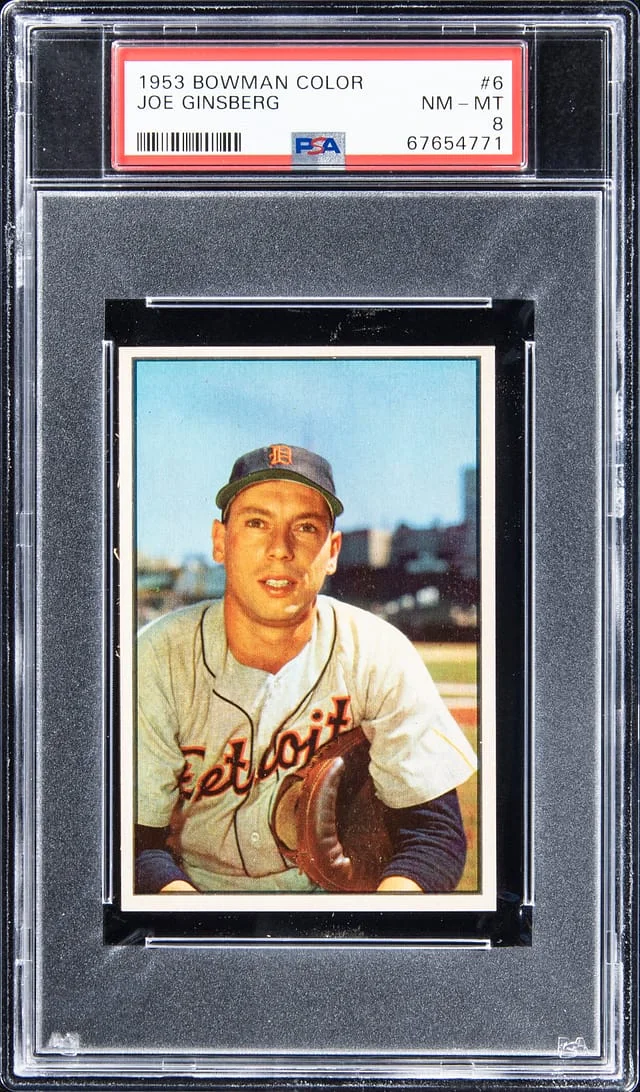 1953 Bowman Joe Ginsberg Color #6 card image