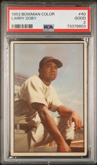 1953 Bowman Larry Doby Color #40 card image