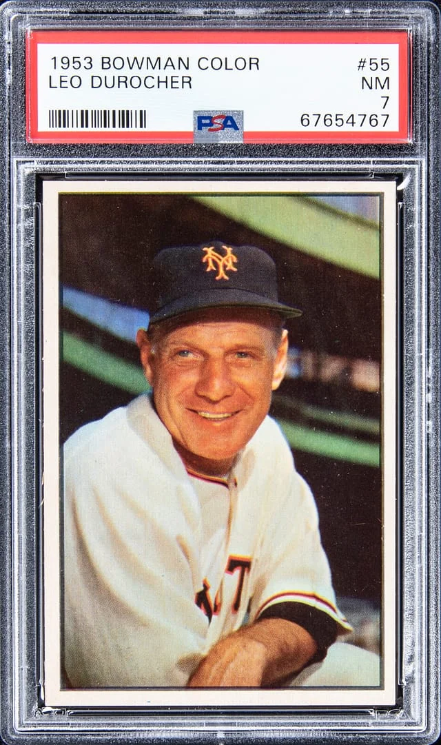 1953 Bowman Leo Durocher Color #55 card image