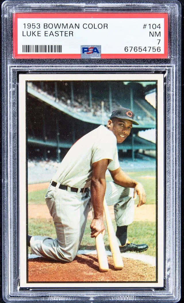 1953 Bowman Luke Easter Color #104 card image