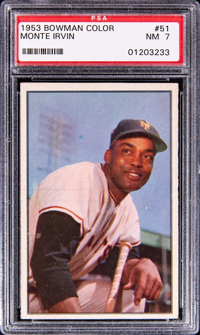 1953 Bowman Monte Irvin Color #51 card image