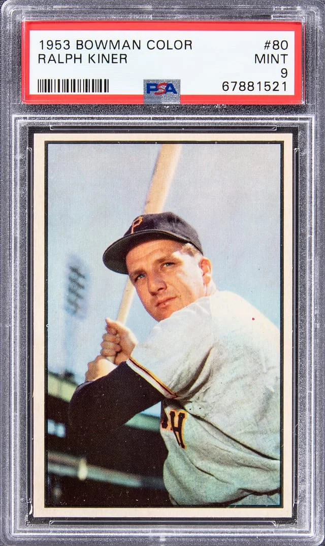 1953 Bowman Ralph Kiner Color #80 card image