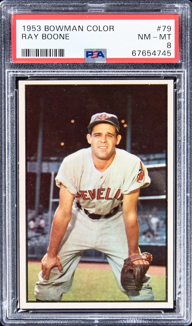 1953 Bowman Ray Boone Color #79 card image