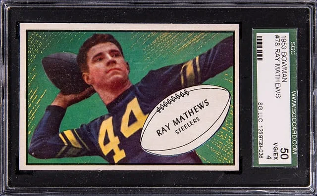 1953 Bowman Ray Mathews #78 card image