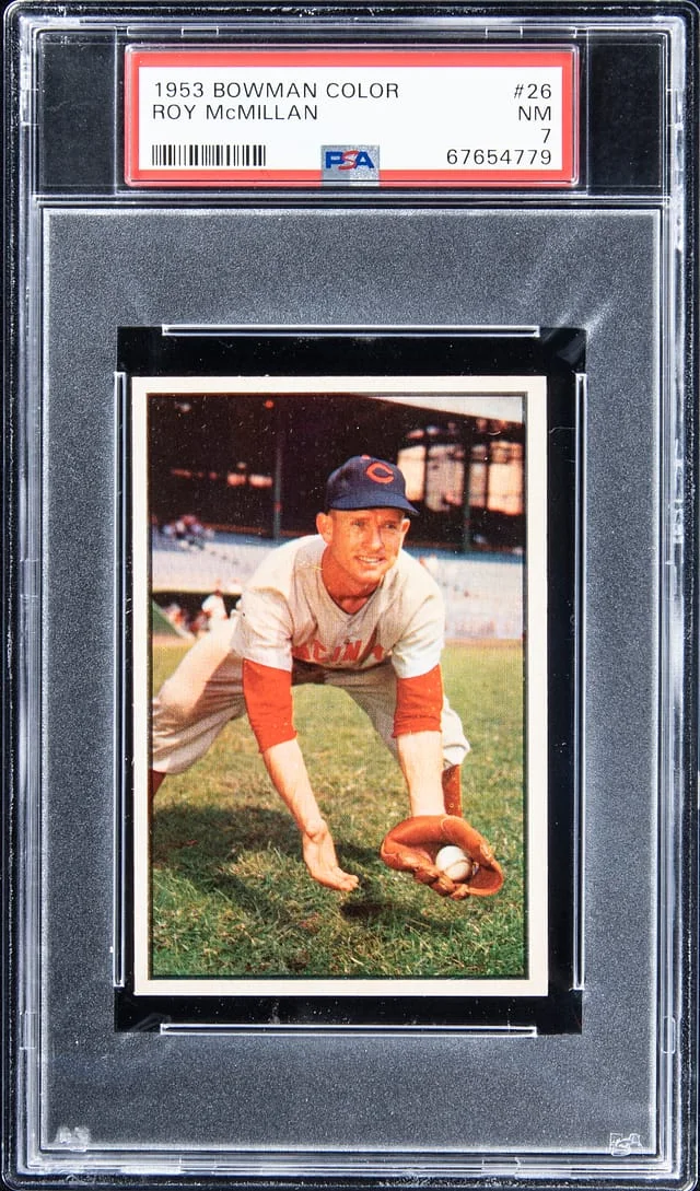 1953 Bowman Roy McMillan Color #26 card image