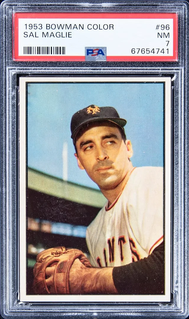 1953 Bowman Sal Maglie Color #96 card image