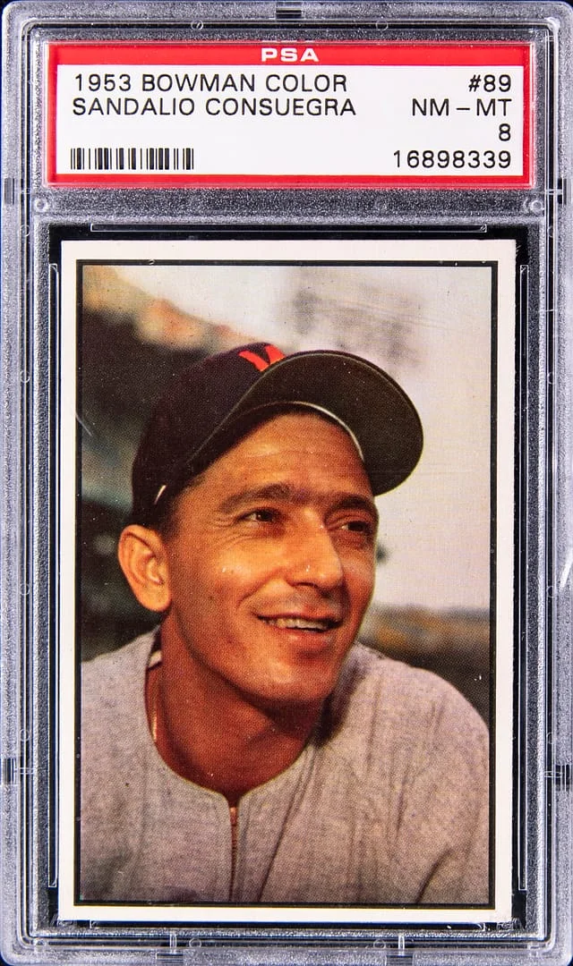 1953 Bowman Sandalio Consuegra Color #89 card image