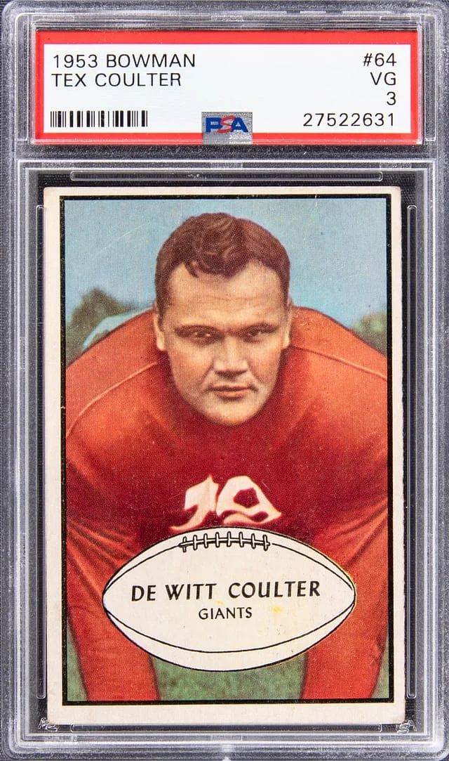 1953 Bowman Tex Coulter #64 card image