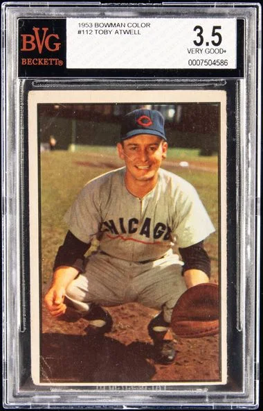 1953 Bowman Toby Atwell Color #112 card image