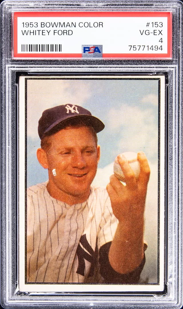 1953 Bowman Whitey Ford Color #153 card image