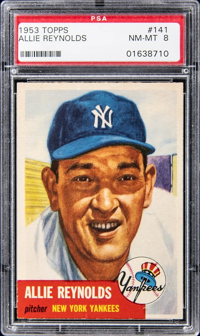 1953 Topps Allie Reynolds #141 card image