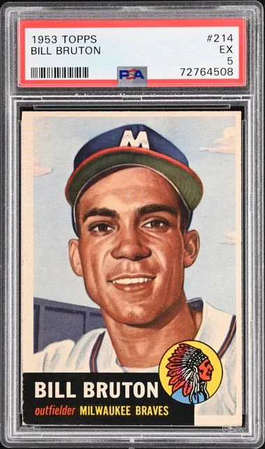 1953 Topps Bill Bruton #214 card image
