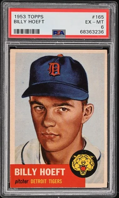 1953 Topps Billy Hoeft #165 card image