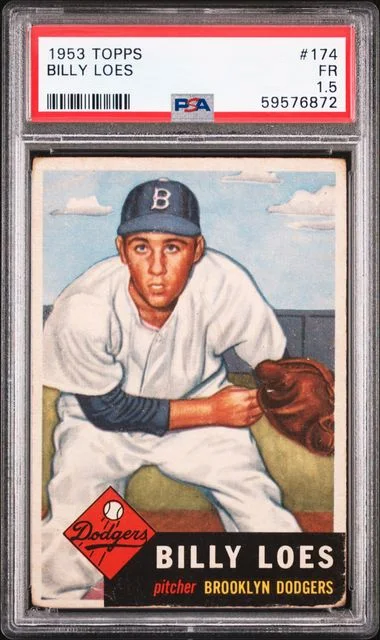 1953 Topps Billy Loes #174 card image