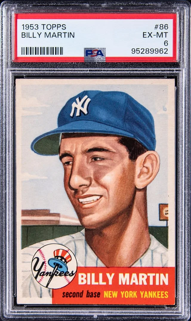 1953 Topps Billy Martin #86 card image