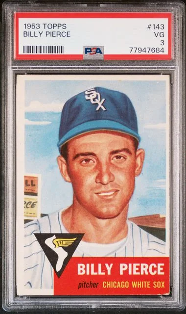 1953 Topps Billy Pierce #143 card image