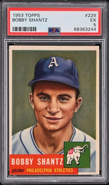 1953 Topps Bobby Shantz #225 card image