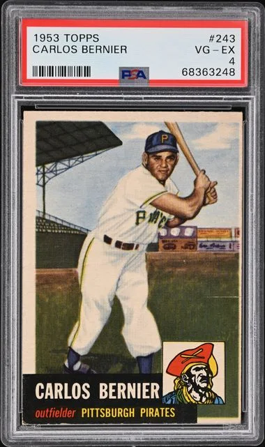 1953 Topps Carlos Bernier #243 card image