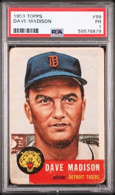 1953 Topps Dave Madison #99 card image