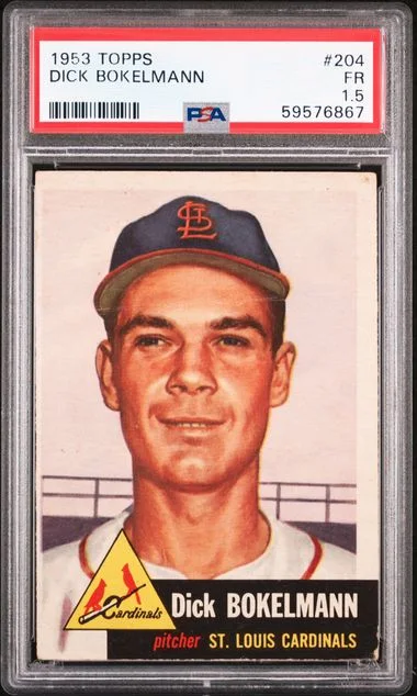1953 Topps Dick Bokelmann #204 card image