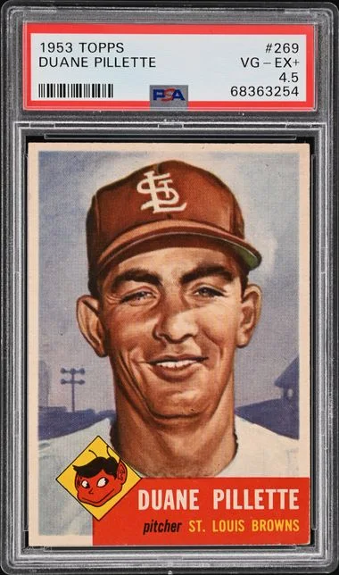 1953 Topps Duane Pillette #269 card image
