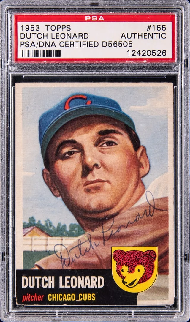1953 Topps Dutch Leonard #155 card image