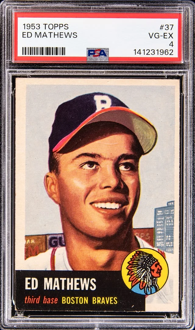 1953 Topps Ed Matthews #37 card image
