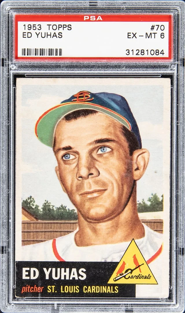 1953 Topps Ed Yuhas #70 card image