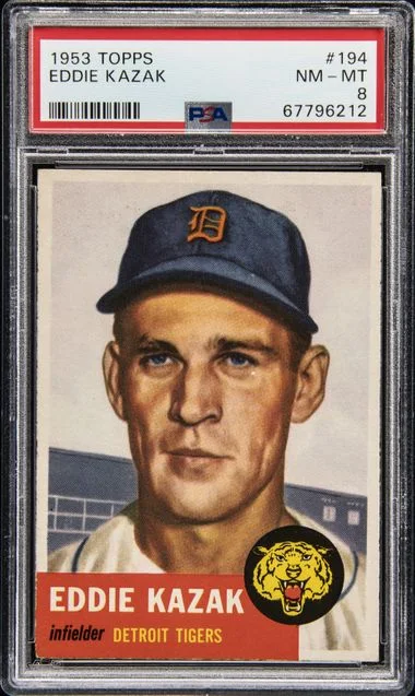 1953 Topps Eddie Kazak #194 card image