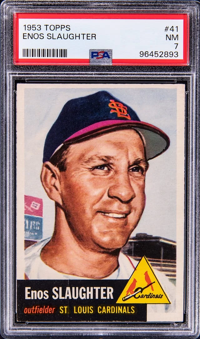 1953 Topps Enos Slaughter #41 card image