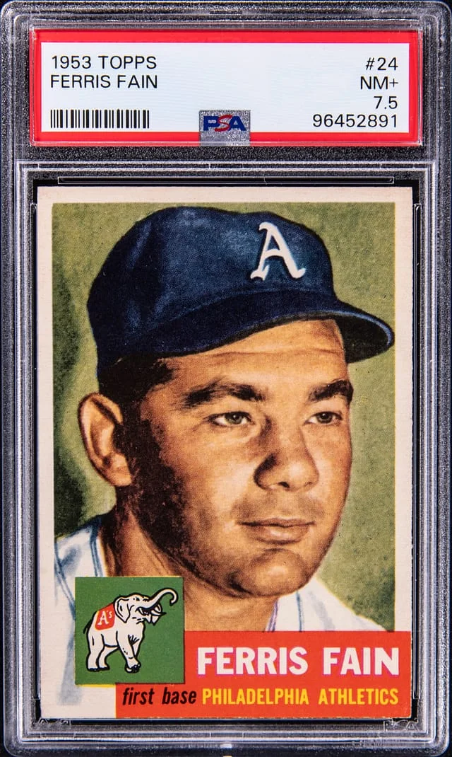 1953 Topps Ferris Fain #24 card image