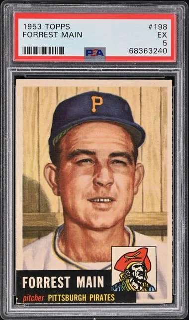 1953 Topps Forrest Main #198 card image