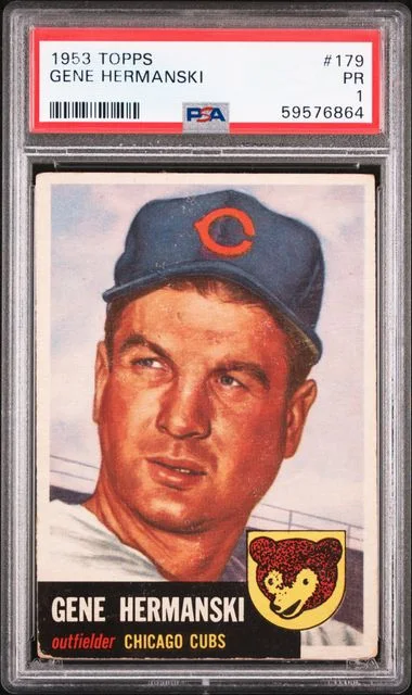1953 Topps Gene Hermanski #179 card image