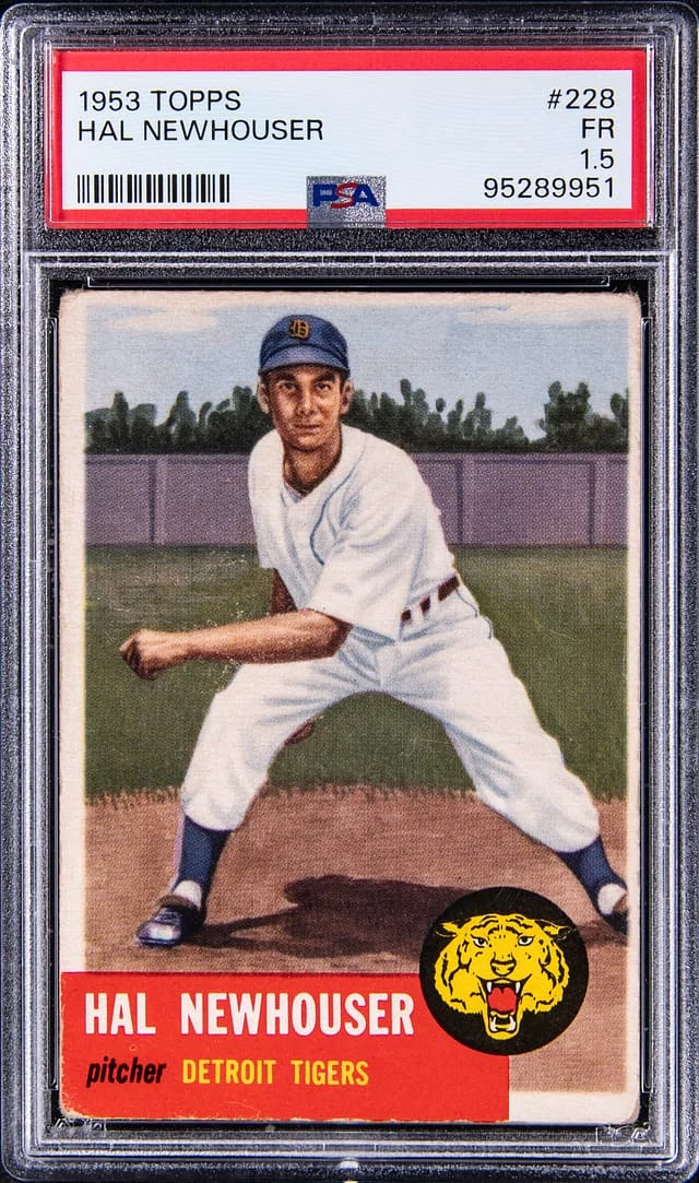 1953 Topps Hal Newhouser #228 card image