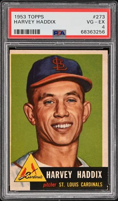 1953 Topps Harvey Haddix #273 card image