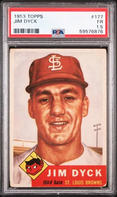 1953 Topps Jim Dyck #177 card image