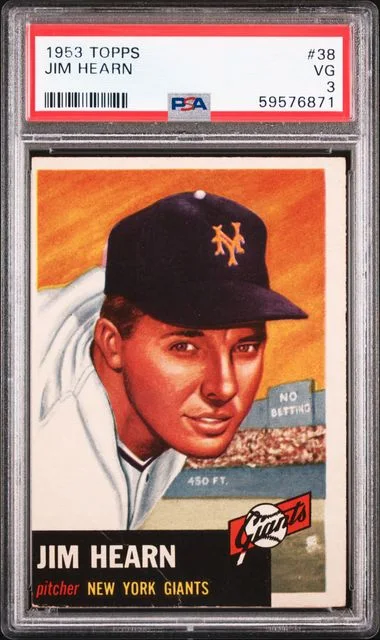 1953 Topps Jim Hearn #38 card image