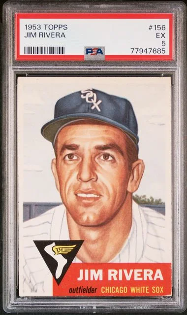 1953 Topps Jim Rivera #156 card image