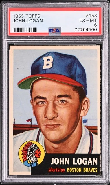 1953 Topps John Logan #158 card image