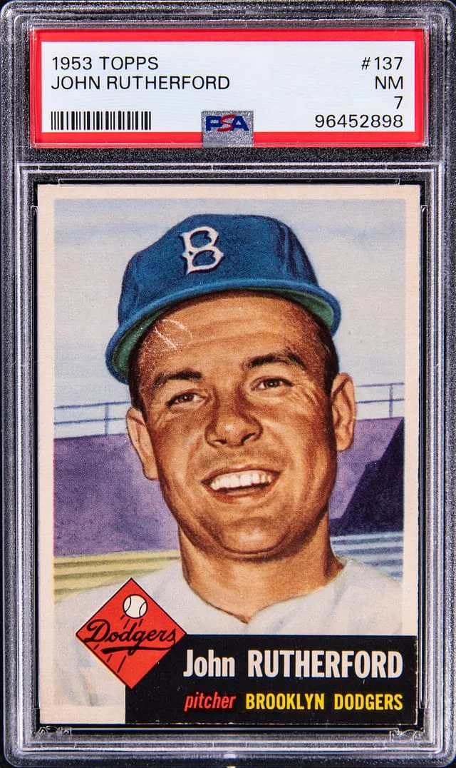 1953 Topps John Rutherford #137 card image
