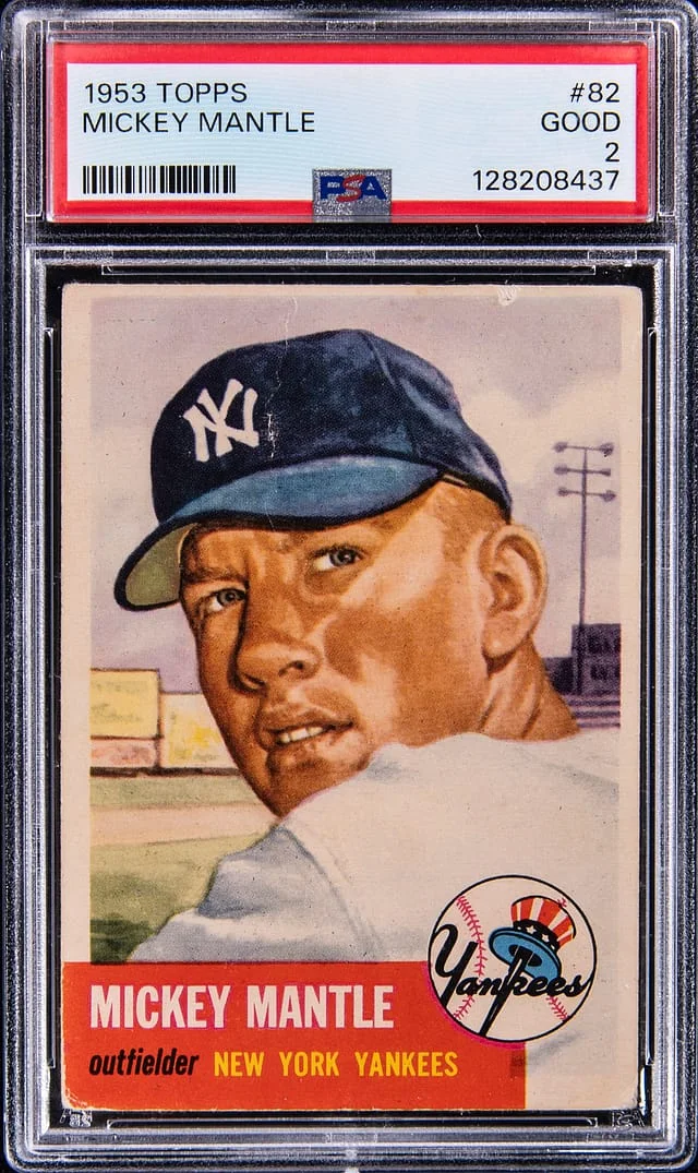 1953 Topps Mickey Mantle #82 card image