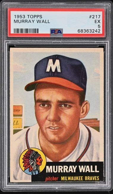 1953 Topps Murray Wall #217 card image