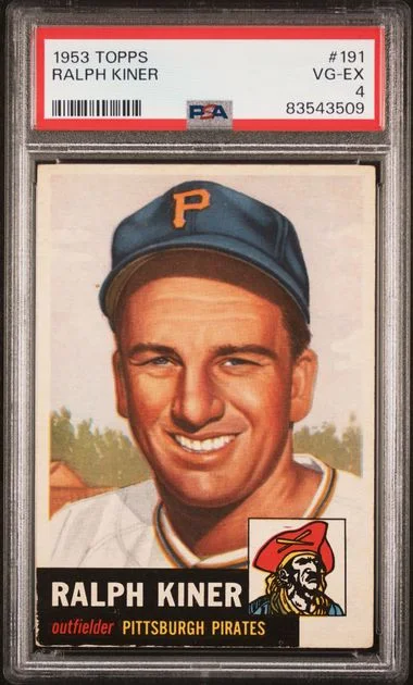 1953 Topps Ralph Kiner #191 card image
