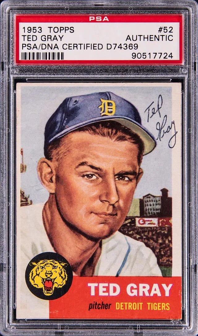 1953 Topps Ted Gray #52 card image