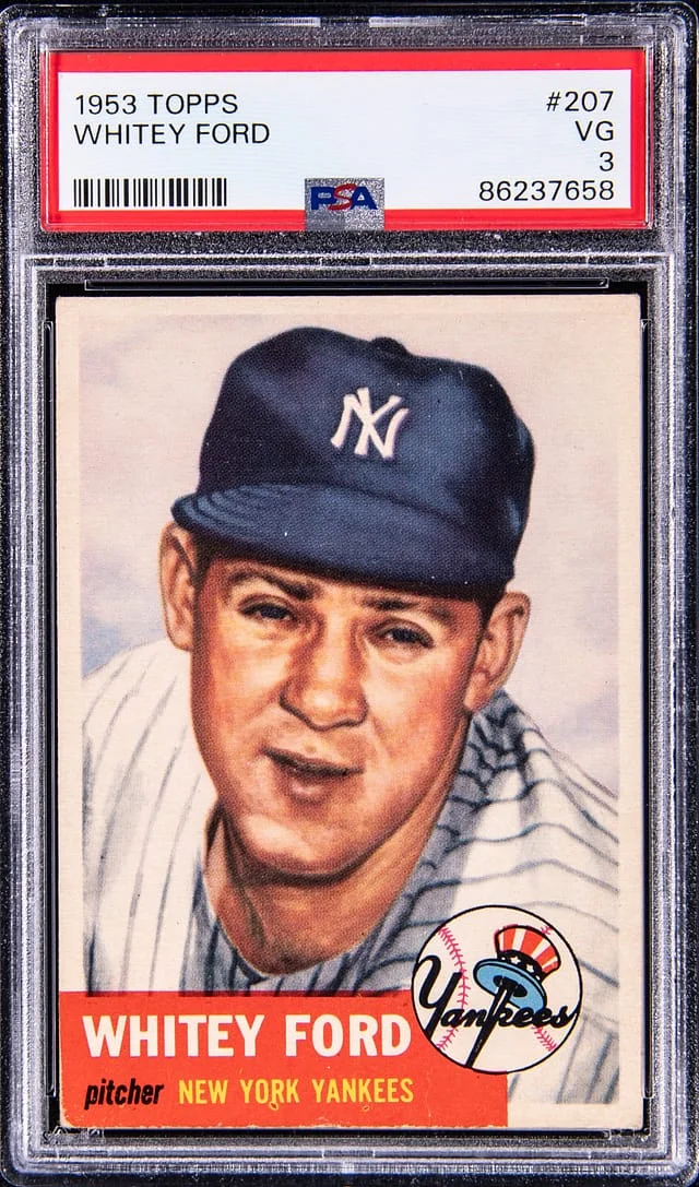 1953 Topps Whitney Ford #207 card image