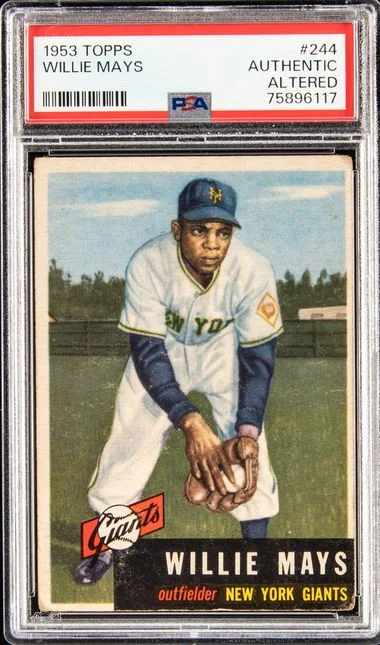 1953 Topps Willie Mays #244 card image