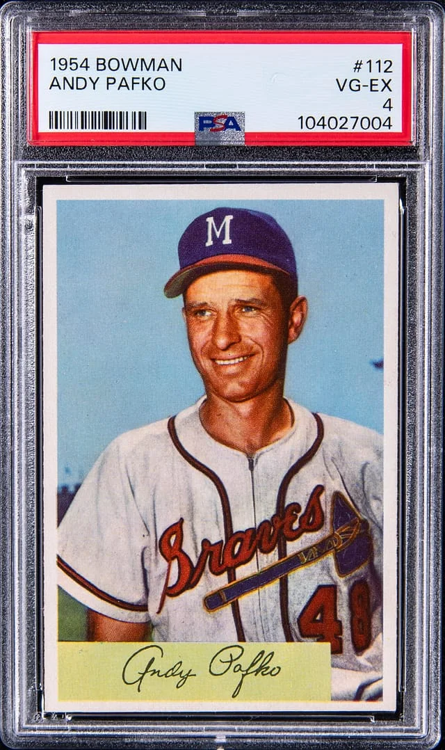 1954 Bowman Andy Pafko #112 card image